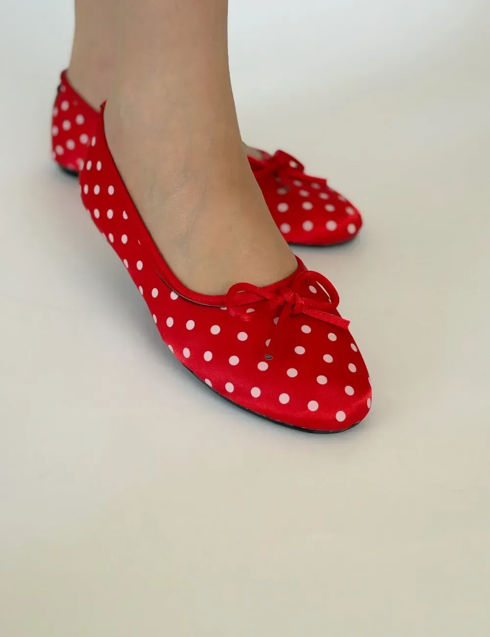 Rifel Ballerine Pois Rétro — Chaussure femme de luxe