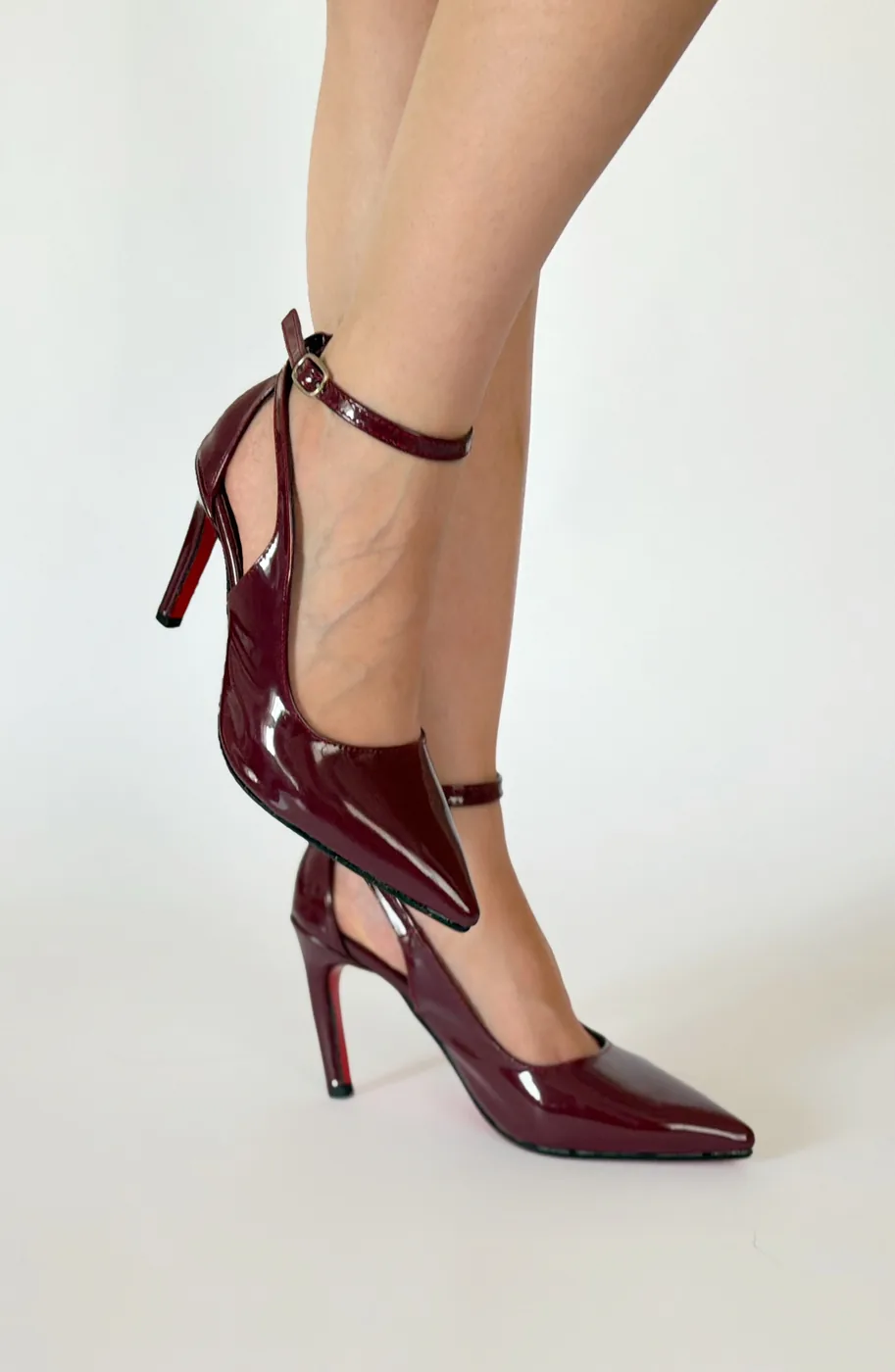 Rifel Escarpin Vernis Échancré — Chaussure femme de luxe