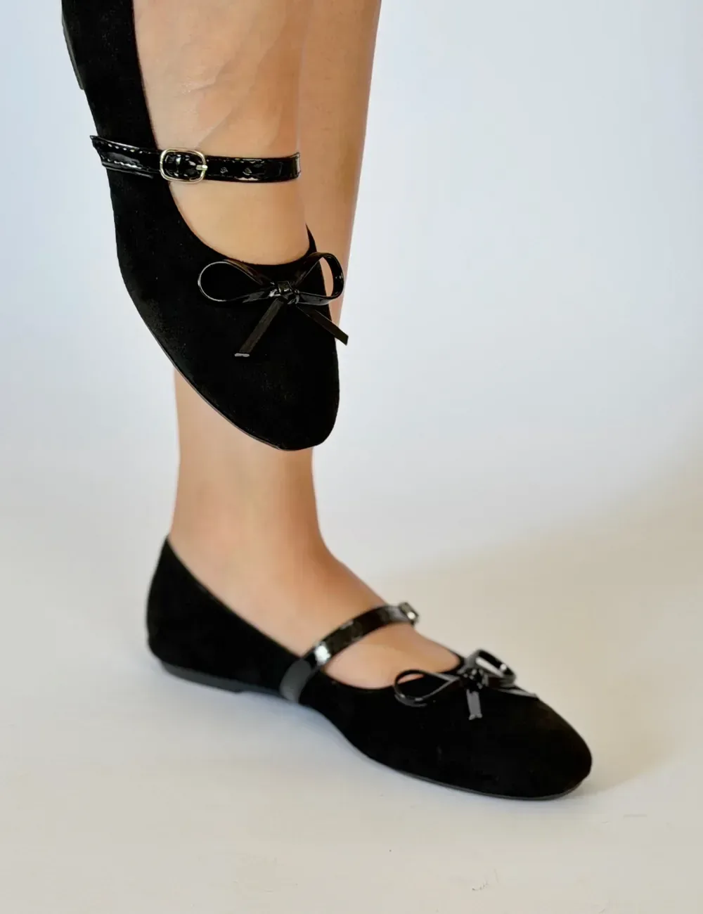Rifel Ballerine Mary Jane Suède — Vue latérale